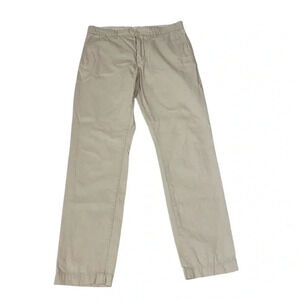 H&M Women's Jeans Pants Slim Fit Tapered Leg Beige/Cream/Grey Size 32